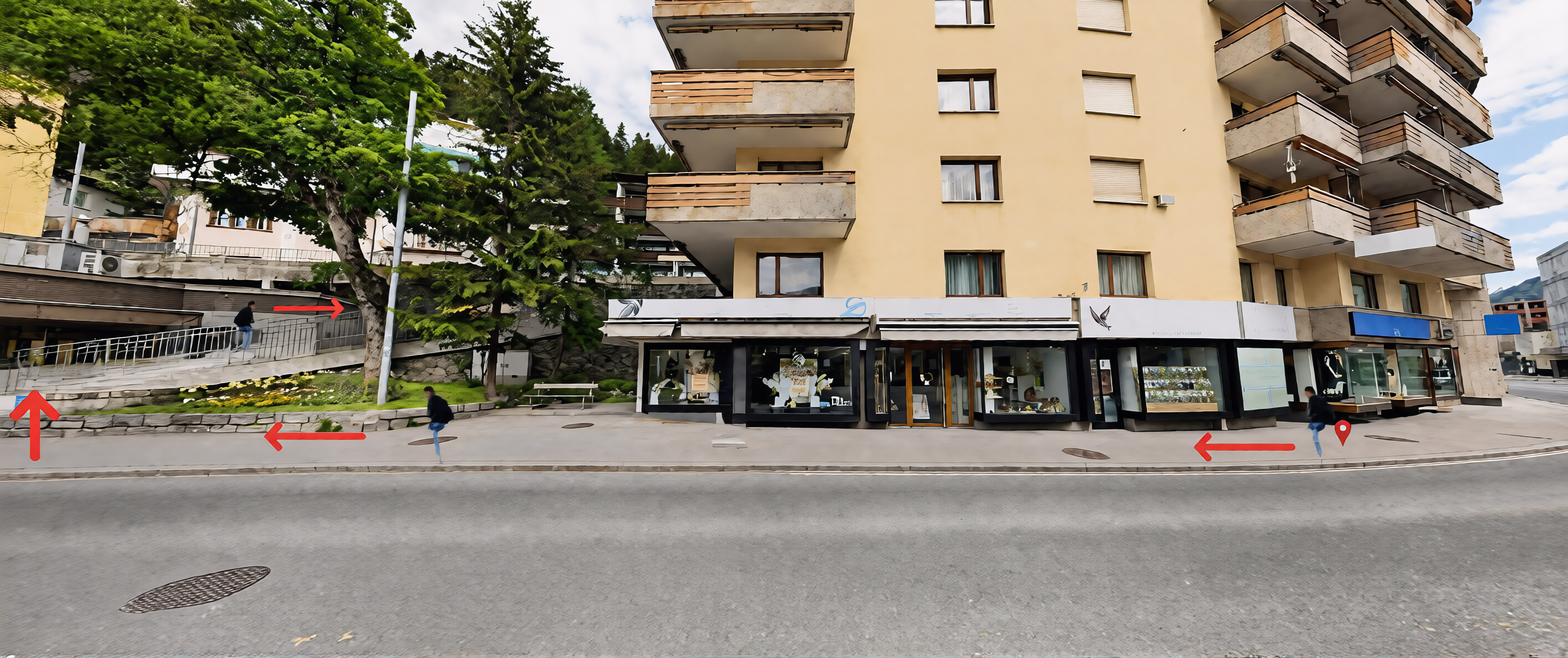Davos Alpine Studio Key Entrance and Postbox Location